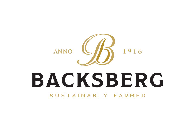 The logo for Backsberg winery in Paarl, South Africa. Imported by Marquee Selections.