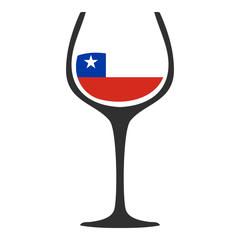 The flag of Chile in a wine glass.
