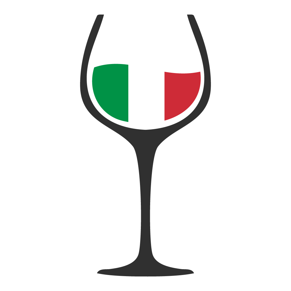 The flag of Italy in a wine glass.