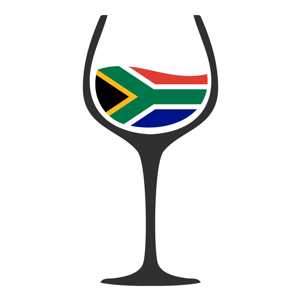 The flag of South Africa in a wine glass.