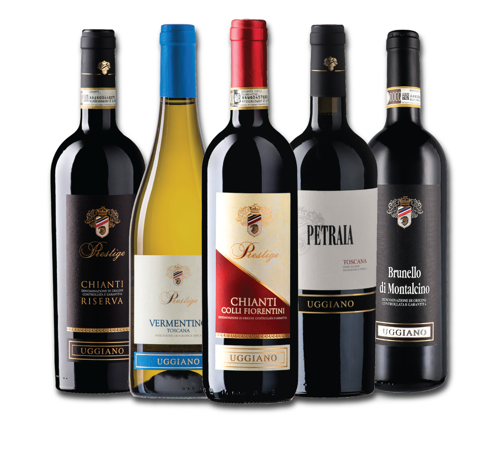 Selection of wines from Uggiano in Italy imported by Marquee Selections.