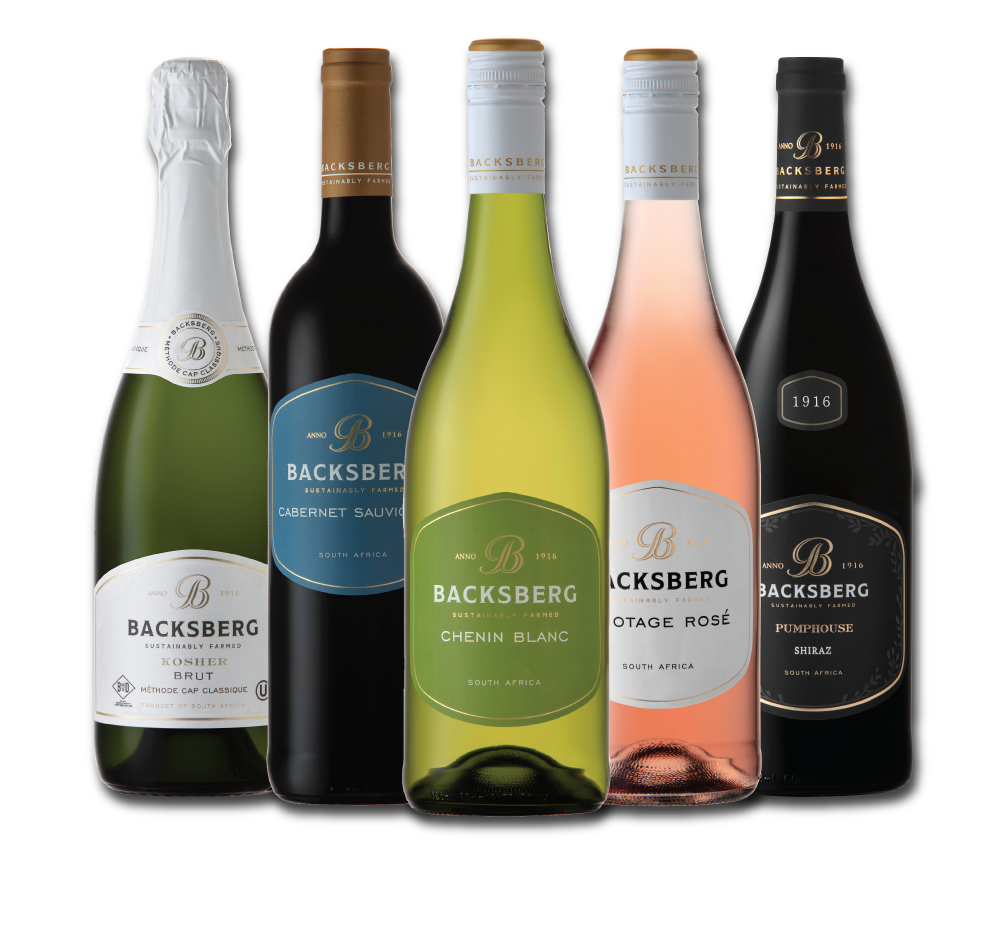 Selection of Backsberg wines from South Africa imported by Marquee Selections.